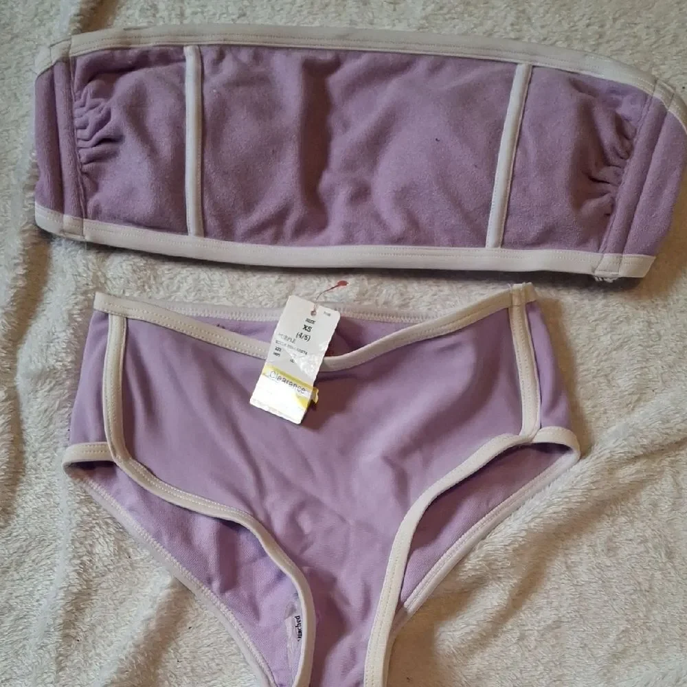 Kona Sol Lilac Bandeau Bikini Set (Swi016)